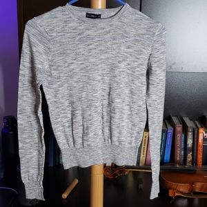 Zara Gray Marled Knit Tee